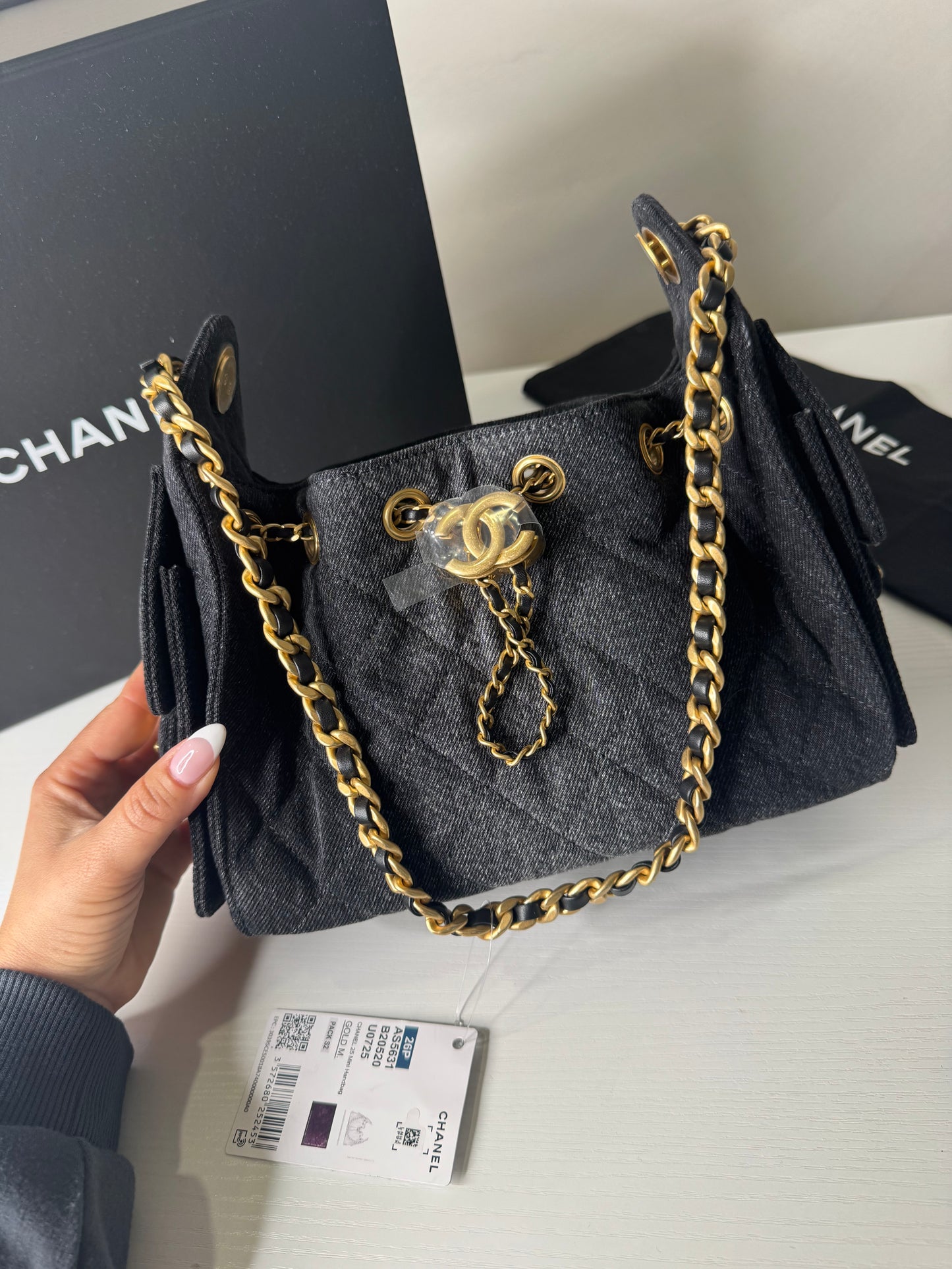 Chanel 25 Mini Denim