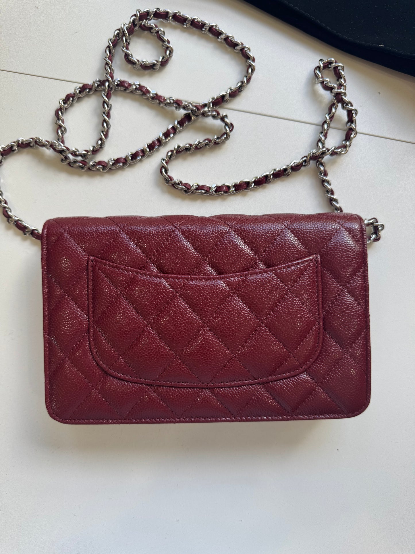 Chanel Caviar WOC Burgundy SHW