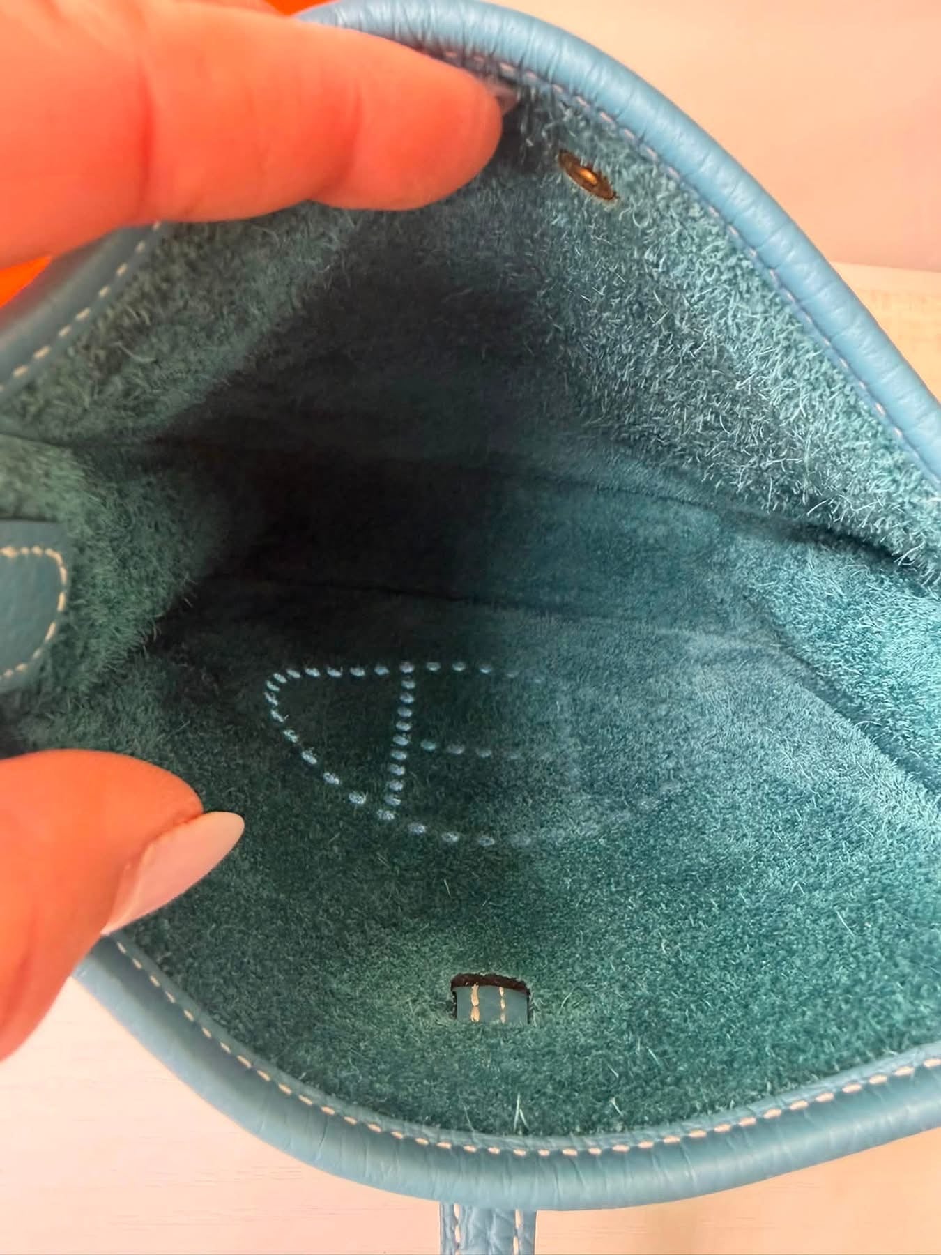 Hermes Evelyn TPM Blue Jean