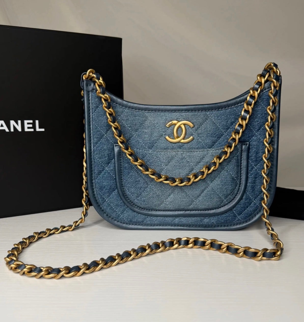 Chanel Denim Hobo