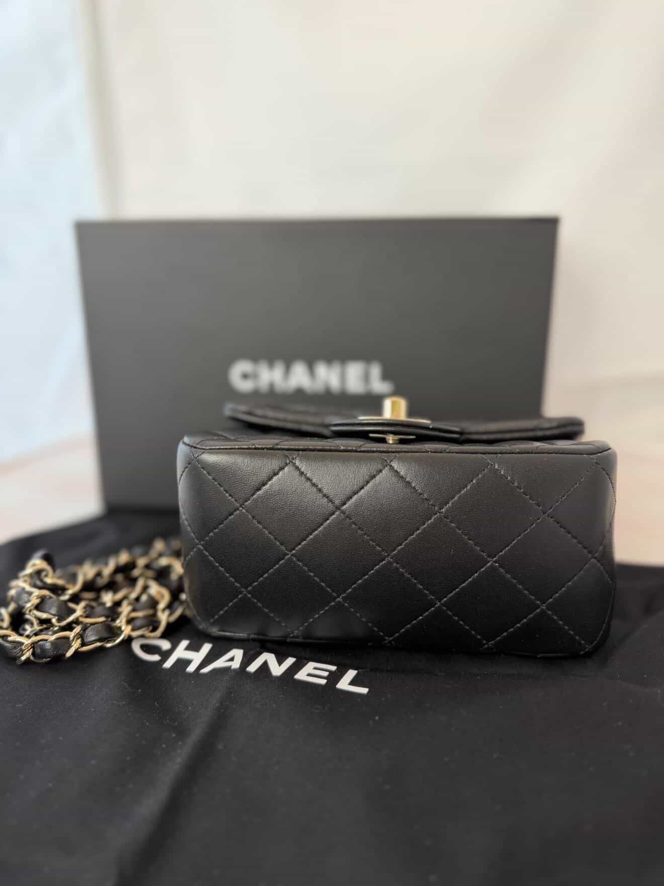 Chanel Mini Lambskin Black GHW