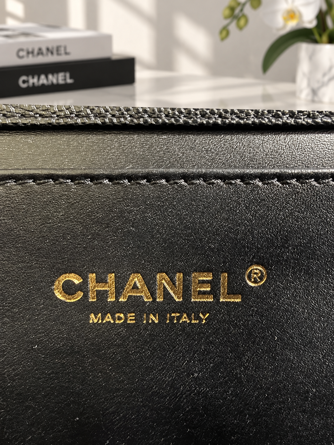 Caviar Quilted Coco First Flap Black