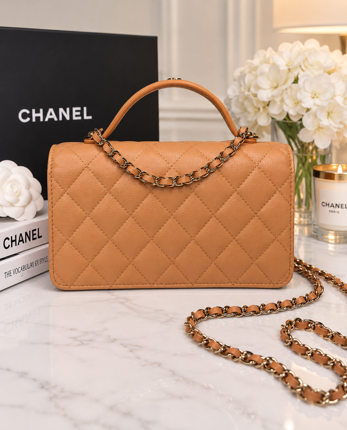 Chanel Caviar Clutch on Chain