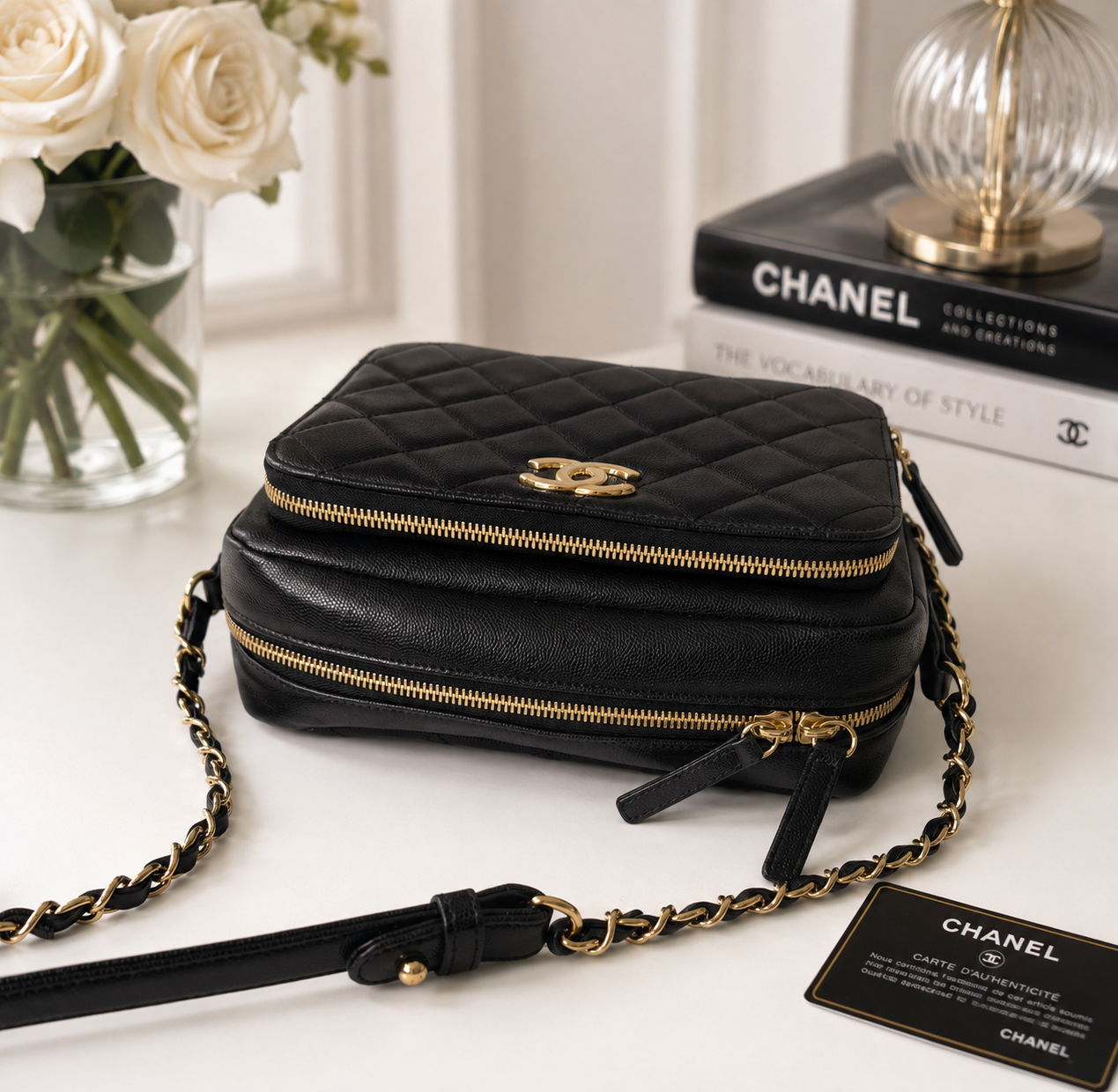 Chanel Caviar Busines Affinity Camera Bag