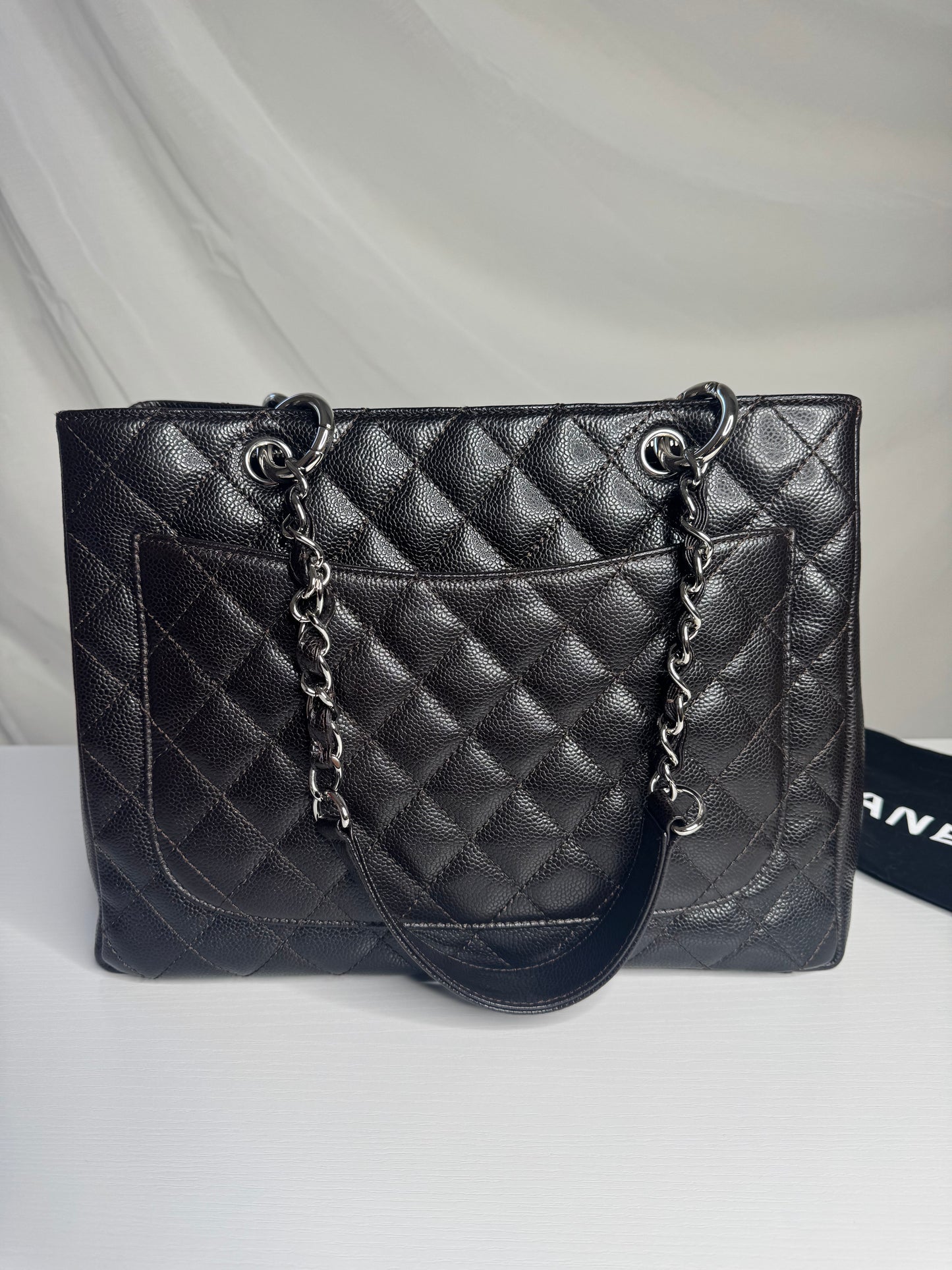 Chanel Caviar GST Chocolate