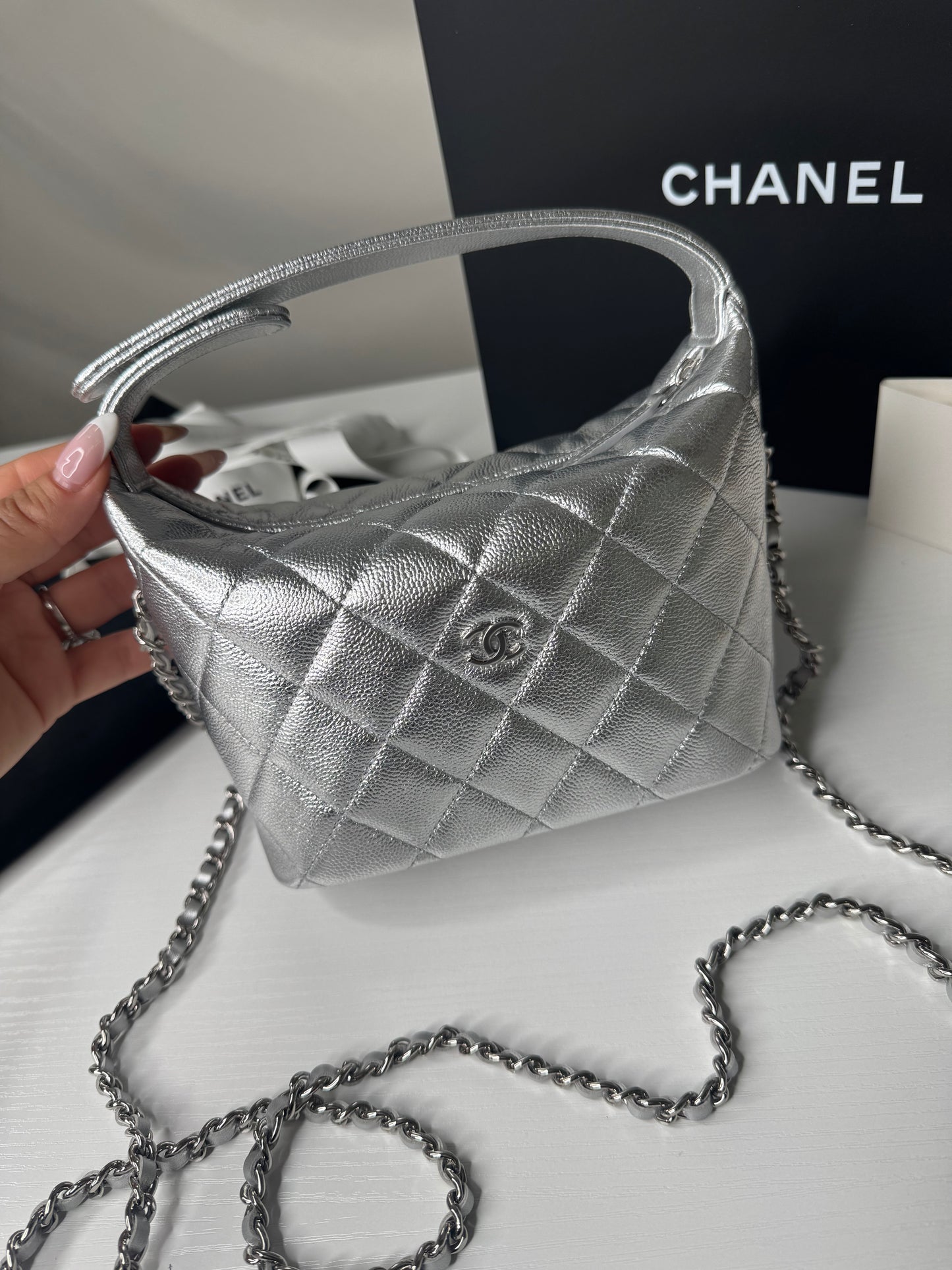 Chanel Caviar Mini Hobo Re-Waffle