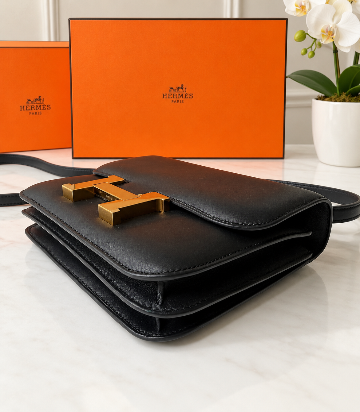 Hermes Swift Constance Mini Black