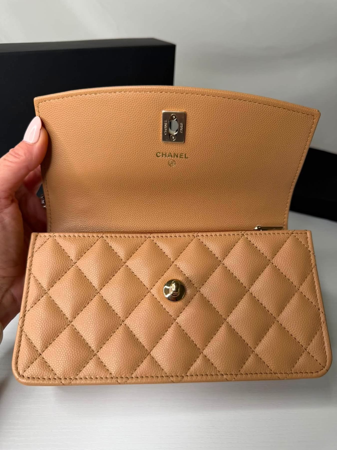 Chanel Caviar Clutch on Chain