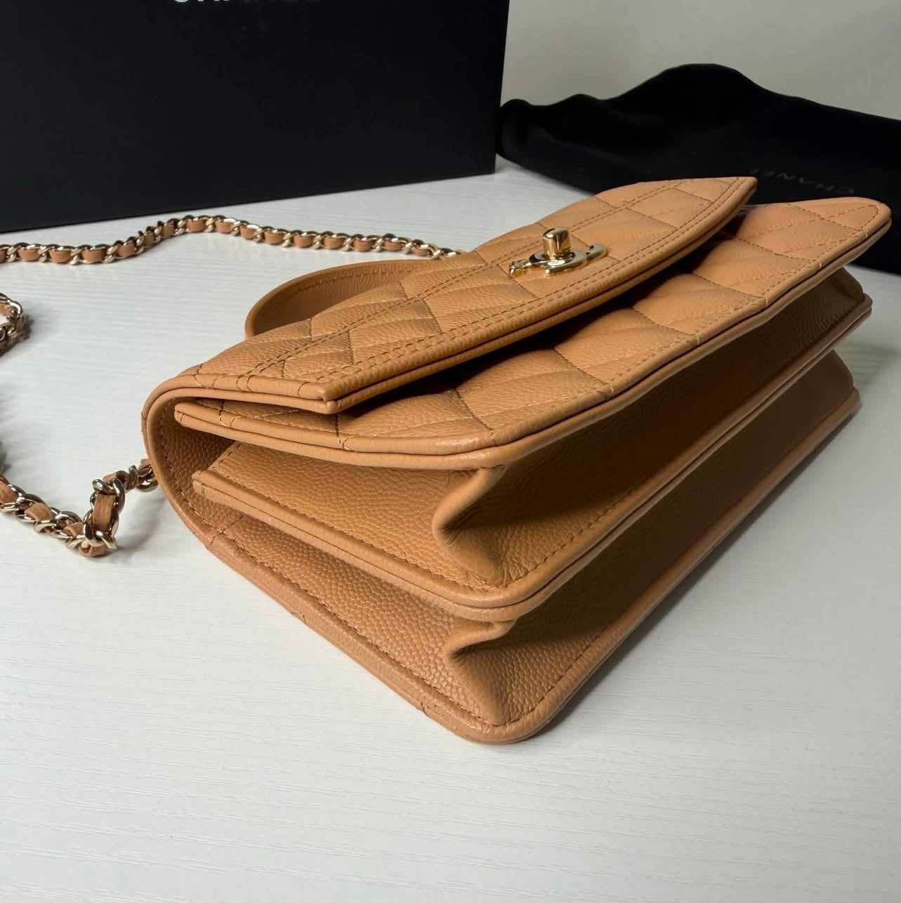 Chanel Caviar Clutch on Chain