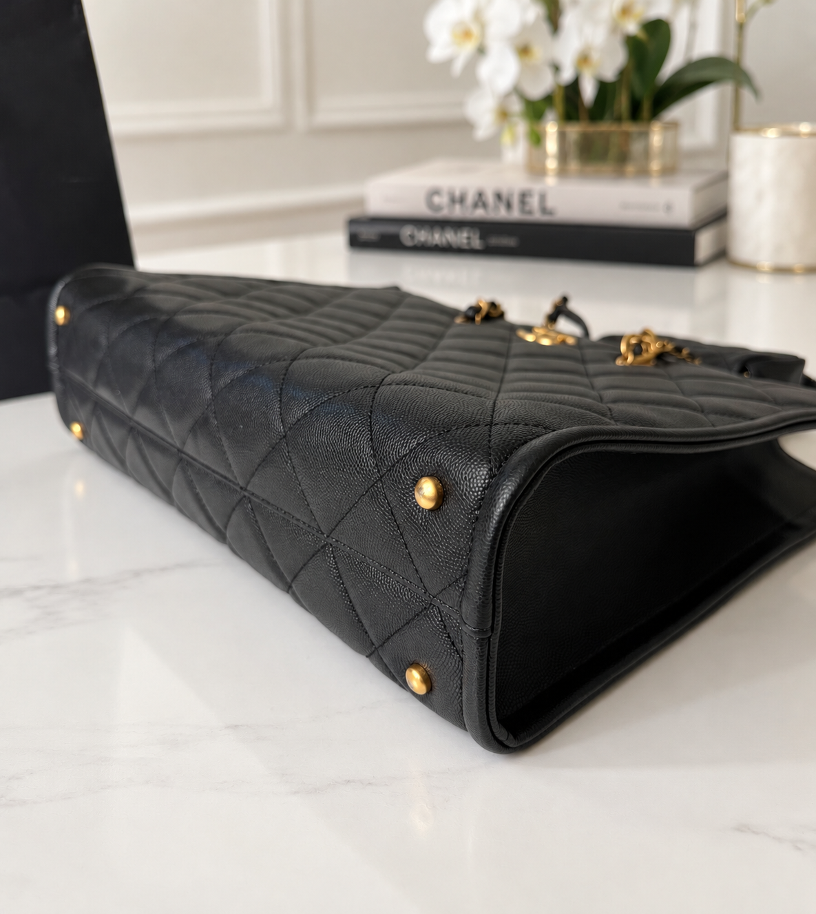 Chanel Caviar 2 in 1 Tote Re-waffle