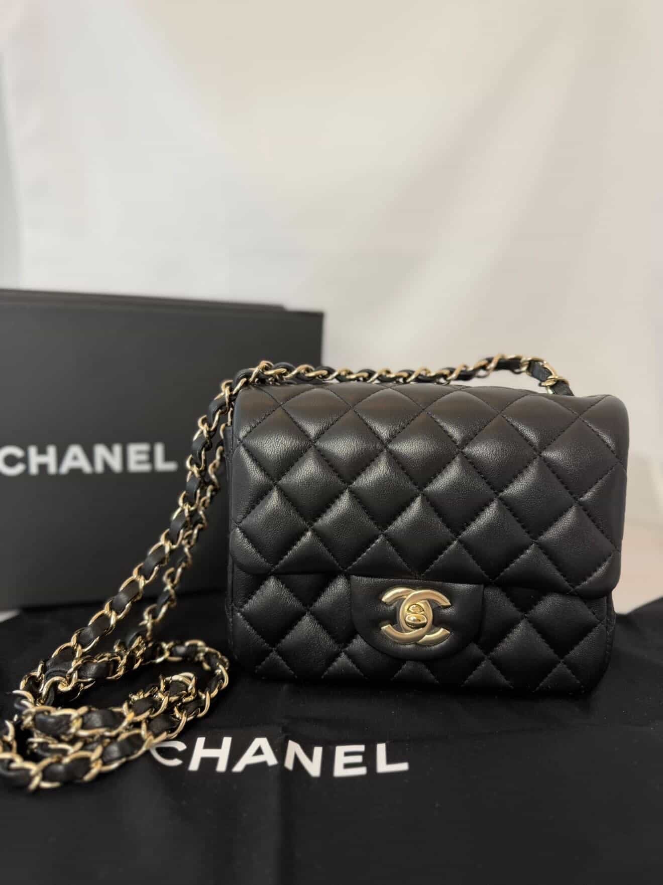 Chanel Mini Lambskin Black GHW