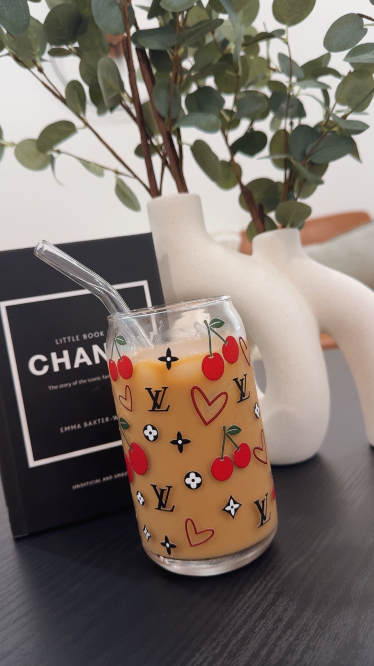 Cherry Glass Cups 🍒