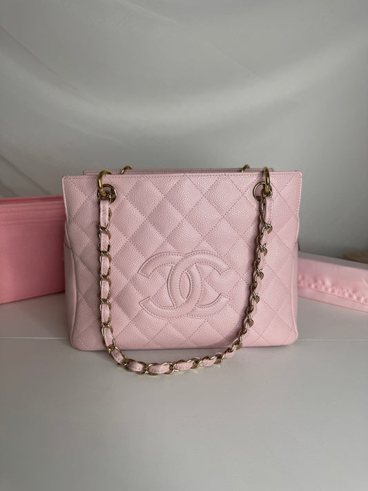 Chanel Caviar Tote Pink GHW