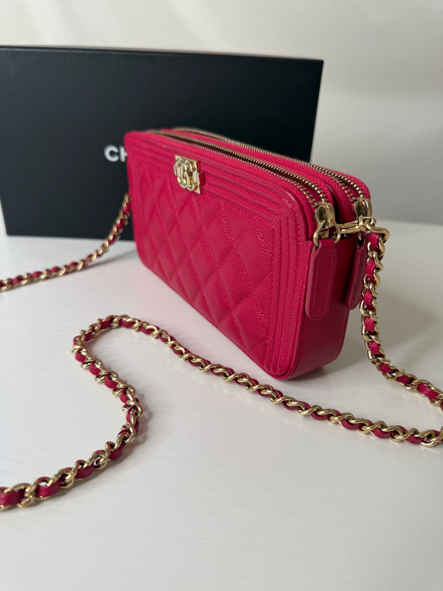 Chanel Caviar Double Zip