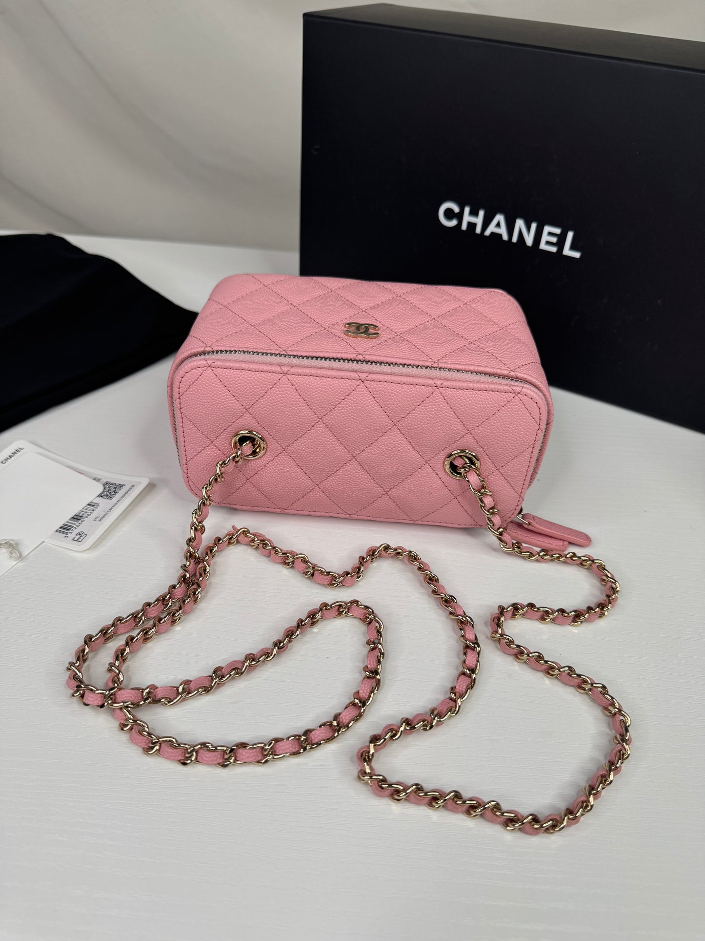 Chanel Caviar Vanity Pink GHW