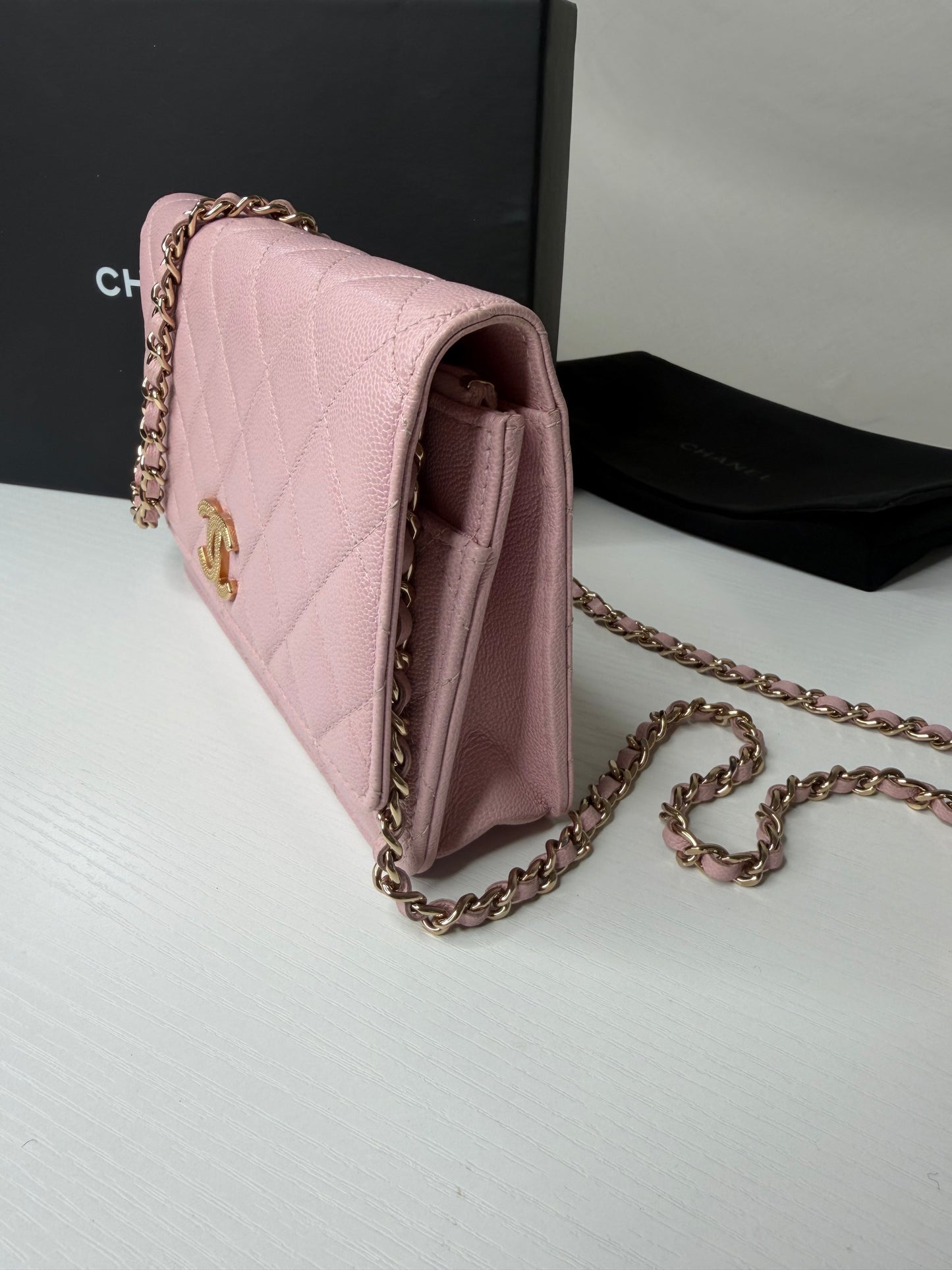 Chanel Caviar Pink WOC