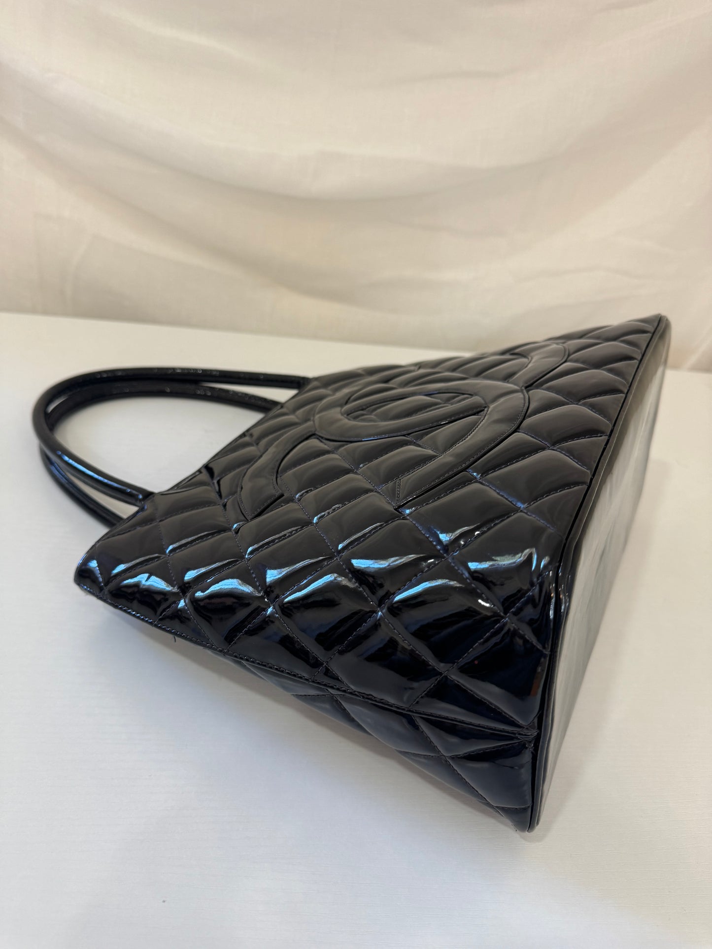 Chanel Medallion Patent Tote