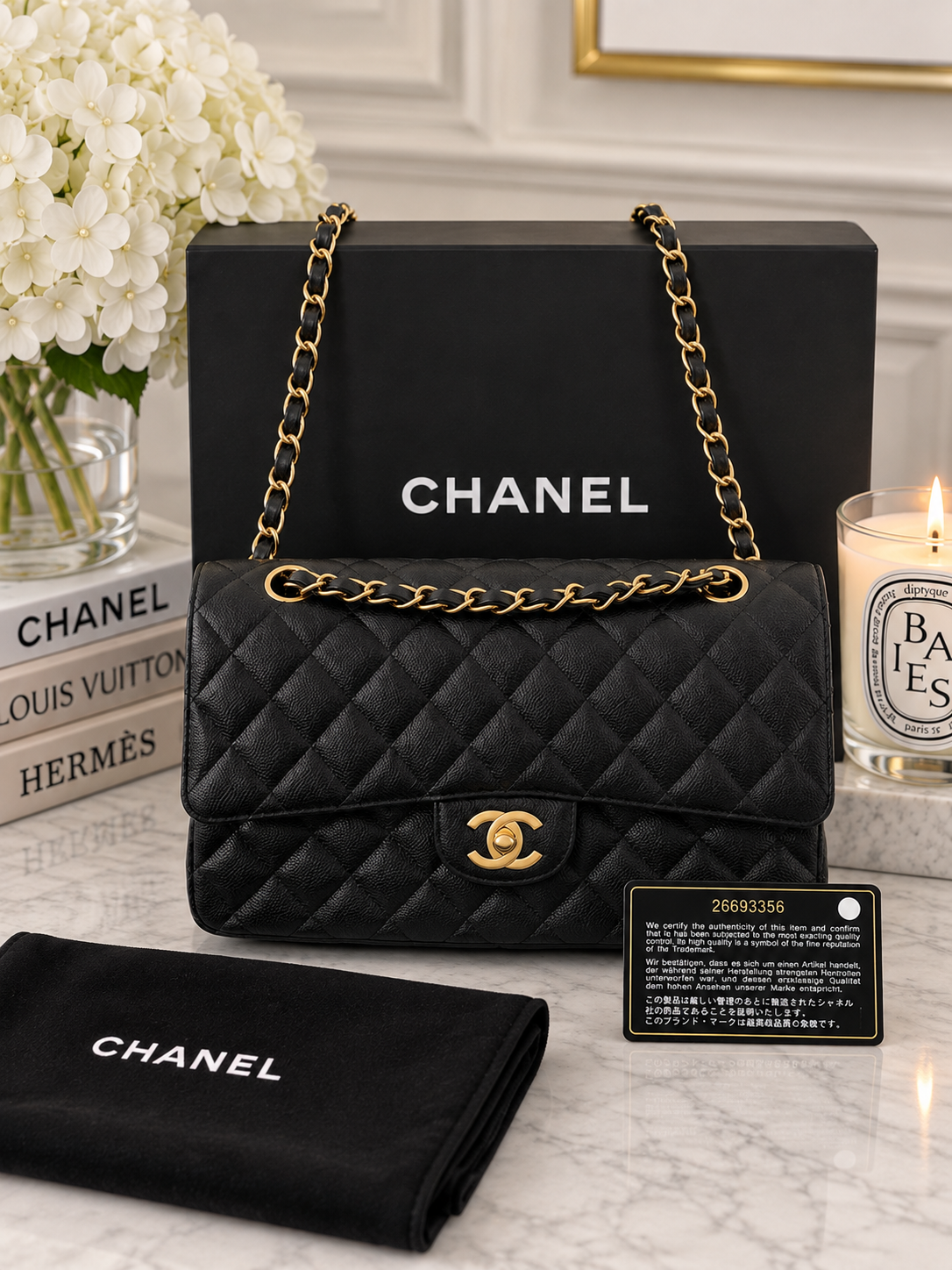 Chanel Caviar Classic Flap Medium GHW