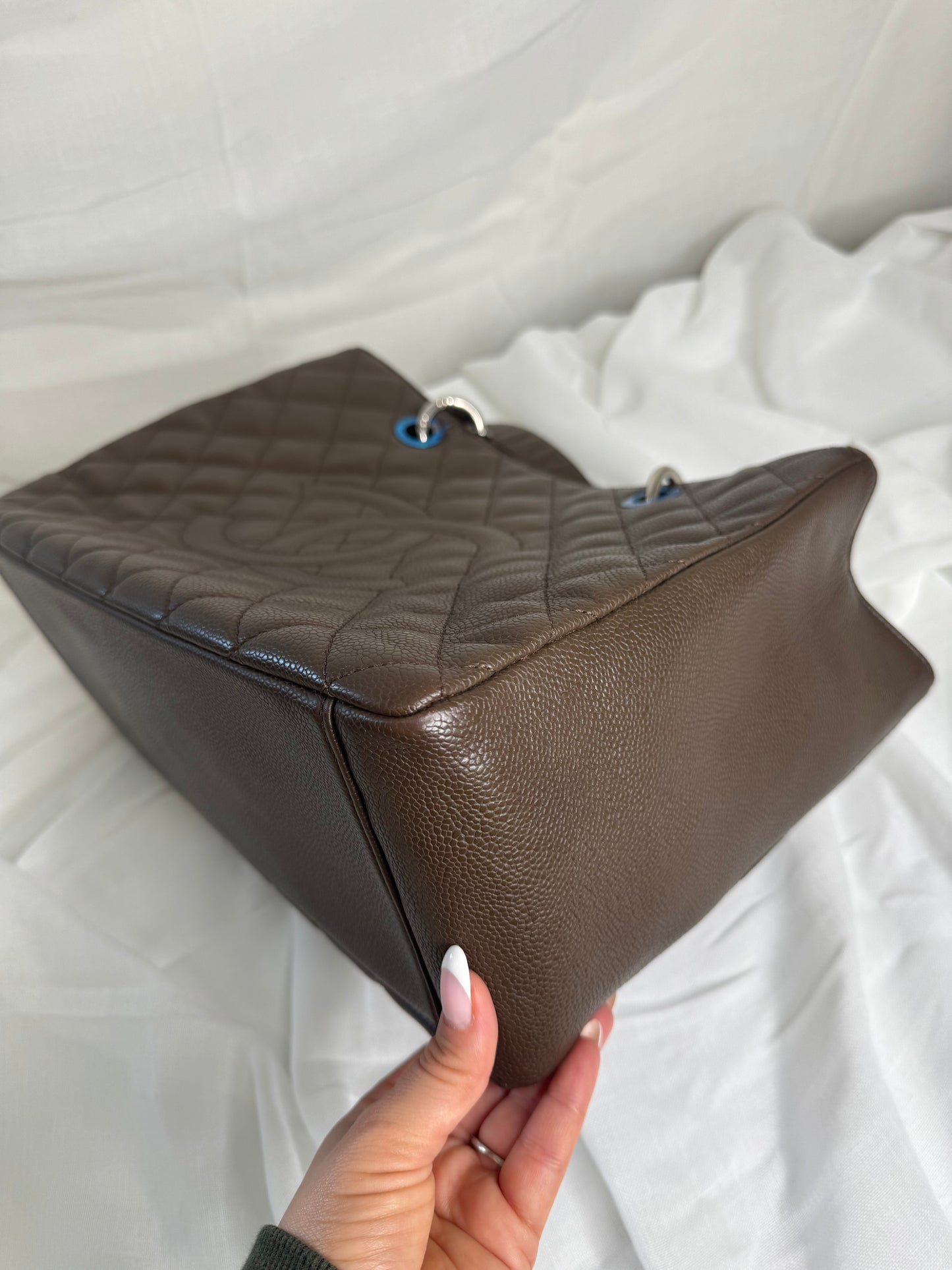 Chanel GST Caviar Taupe (grey/brown) SHW