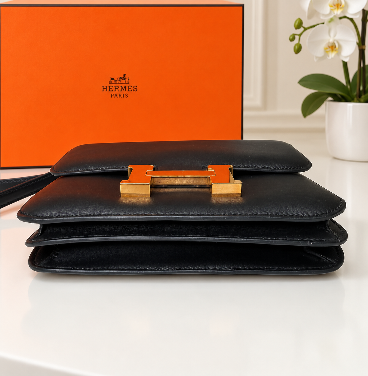 Hermes Swift Constance Mini Black