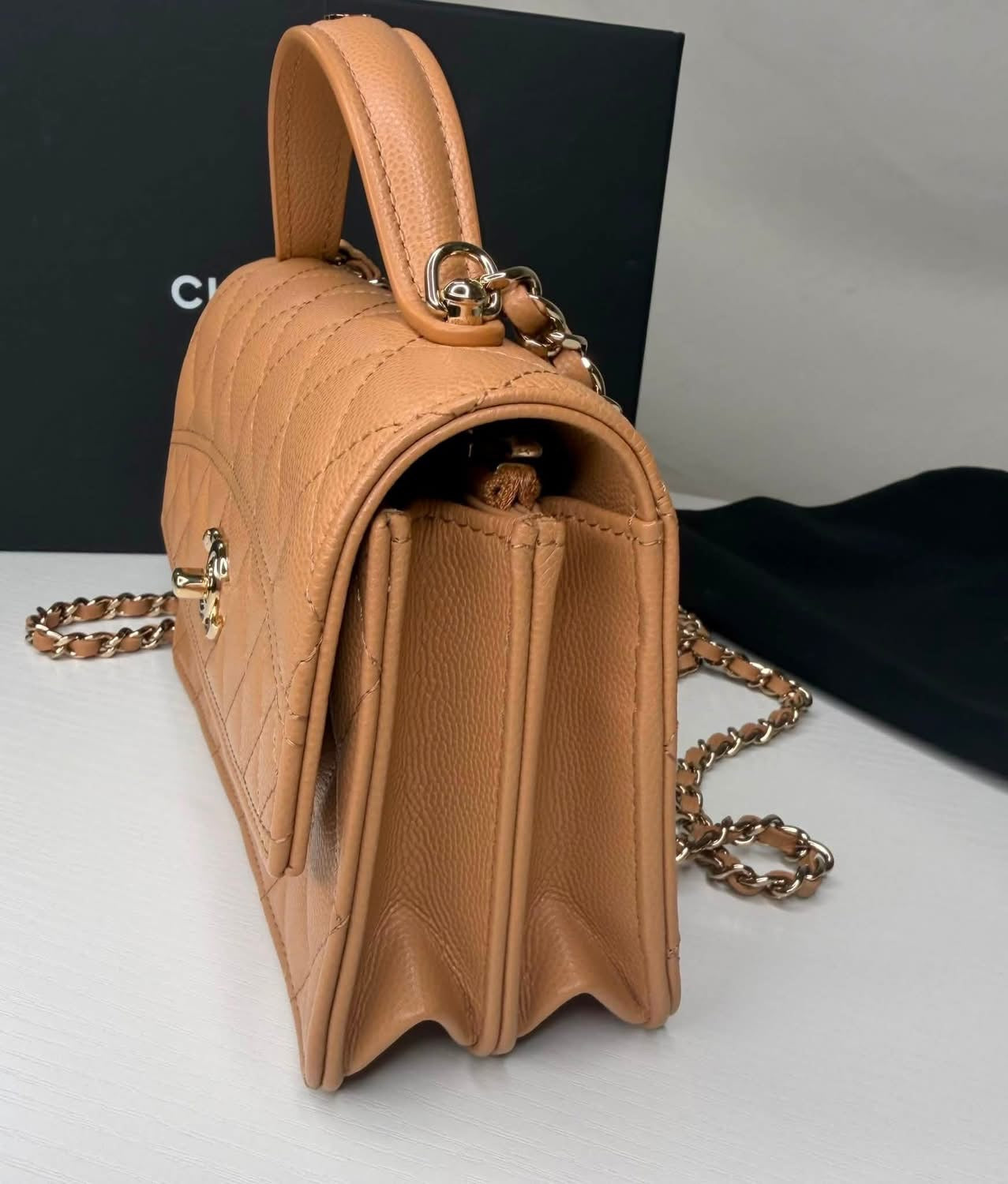 Chanel Caviar Clutch on Chain