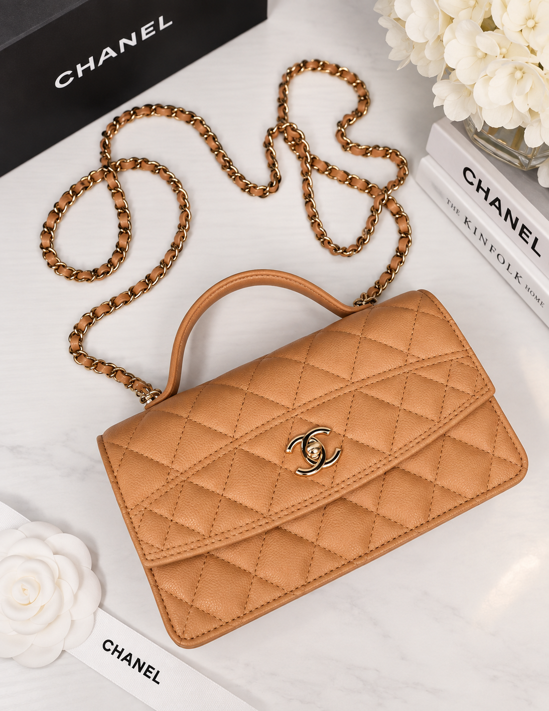 Chanel Caviar Clutch on Chain