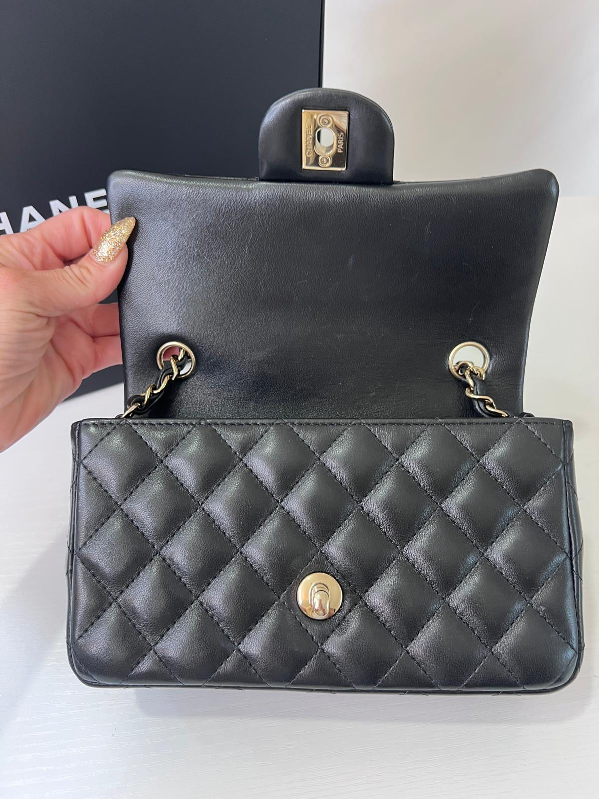 Chanel Mini Flap Lambskin GHW