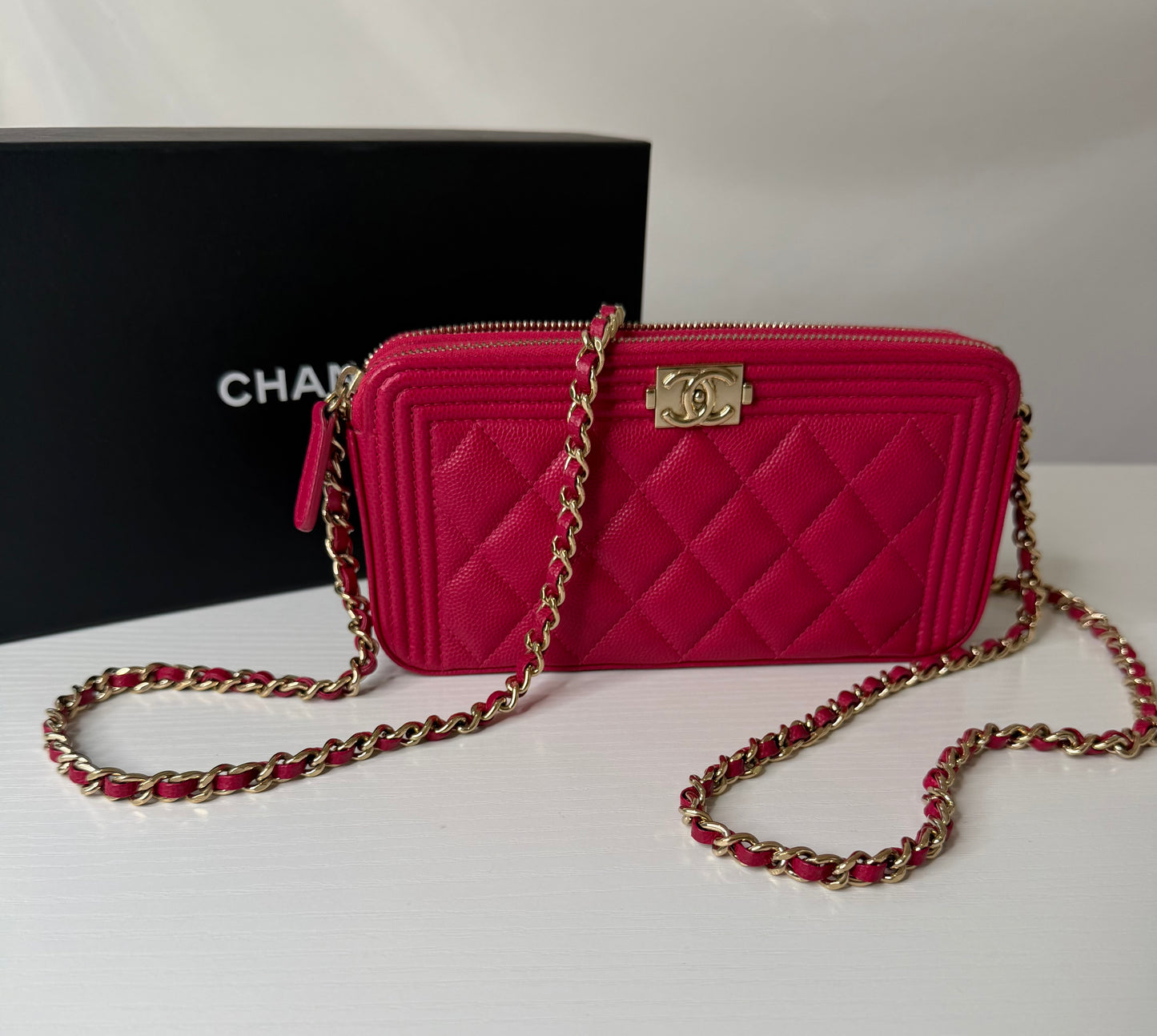 Chanel Caviar Double Zip