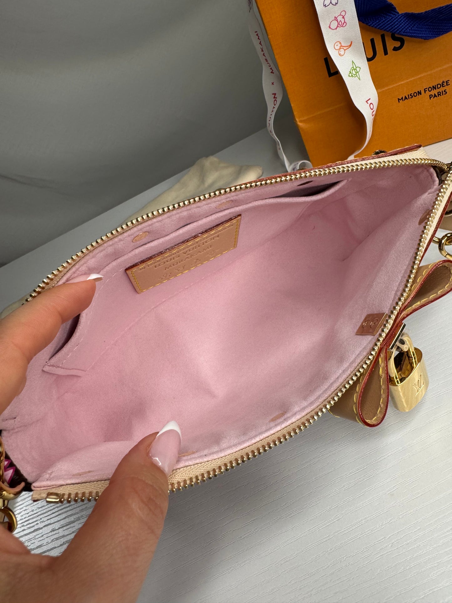 LV Cherry Blossom Pochette