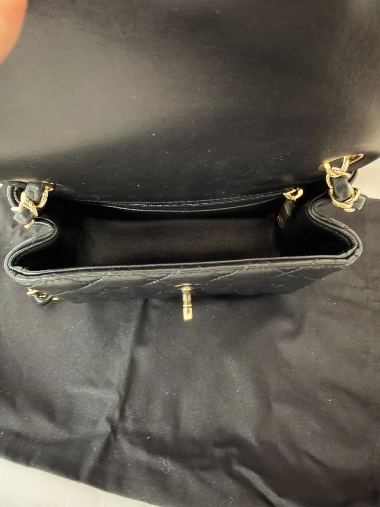 Chanel Mini Lambskin Black GHW