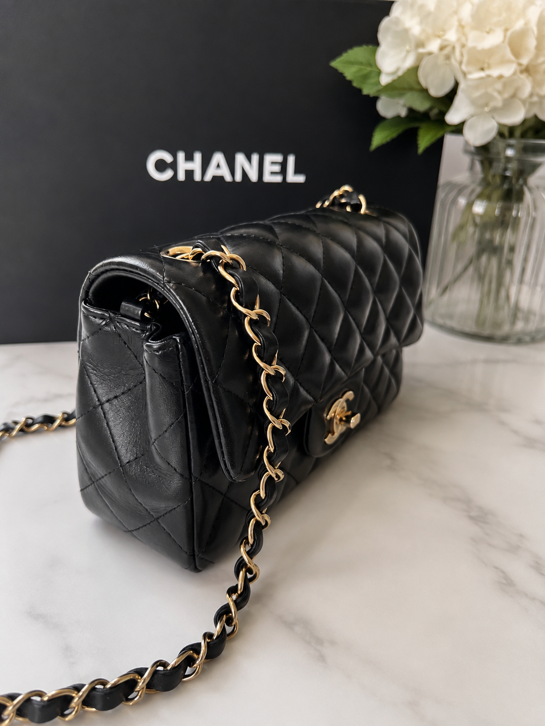 Chanel Mini Flap Lambskin GHW