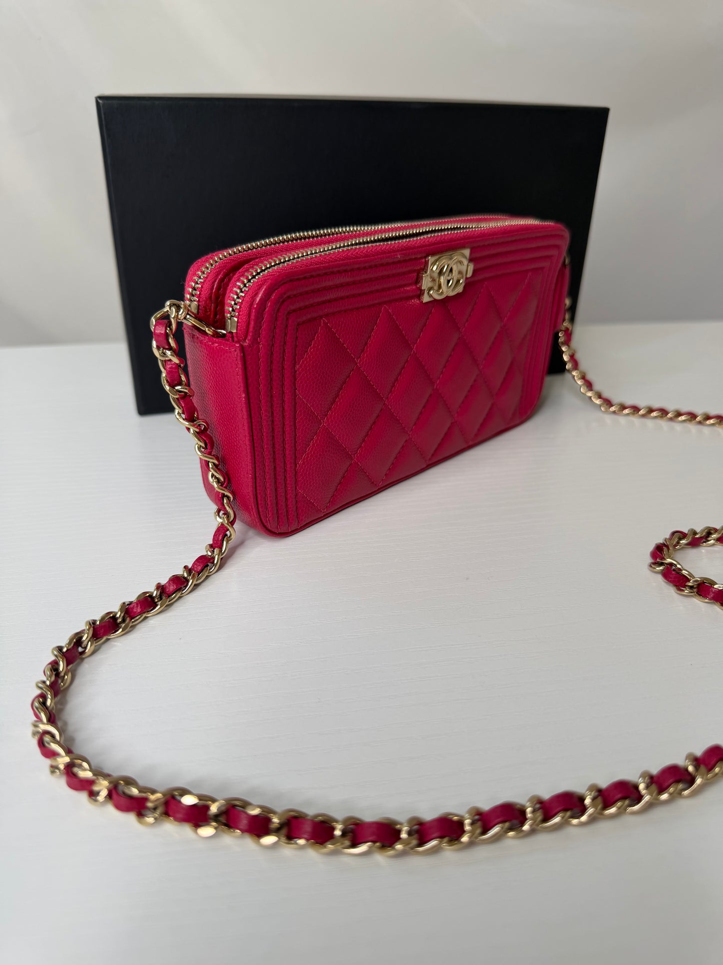 Chanel Caviar Double Zip