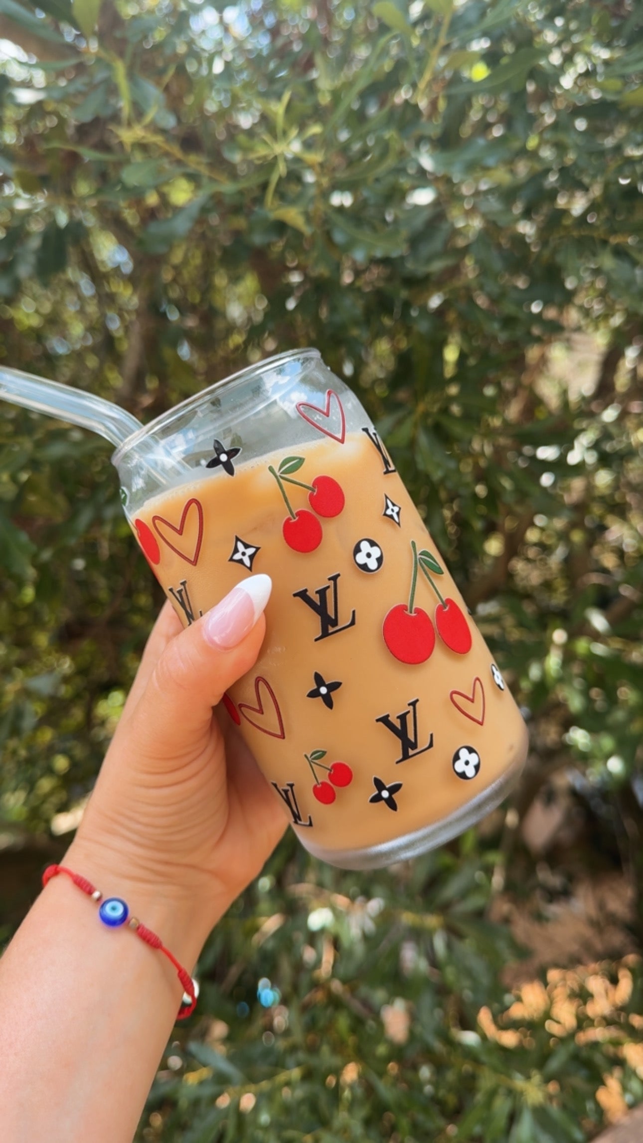 Cherry Glass Cups 🍒