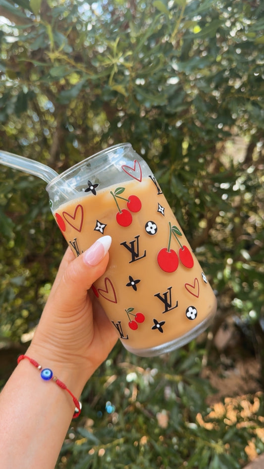 Cherry Glass Cups 🍒
