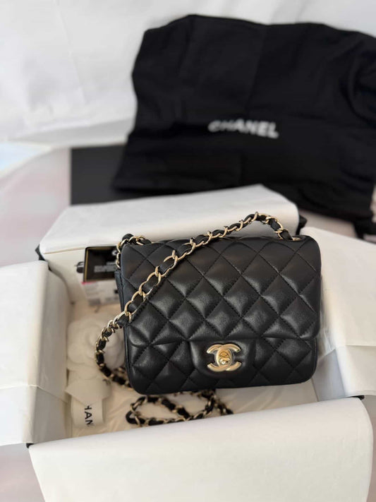 Chanel Mini Lambskin Black GHW