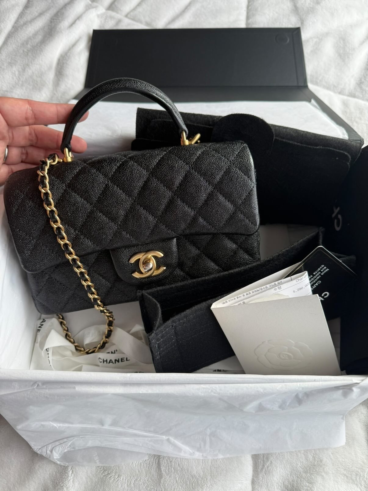 Chanel Caviar Mini Top Handle
