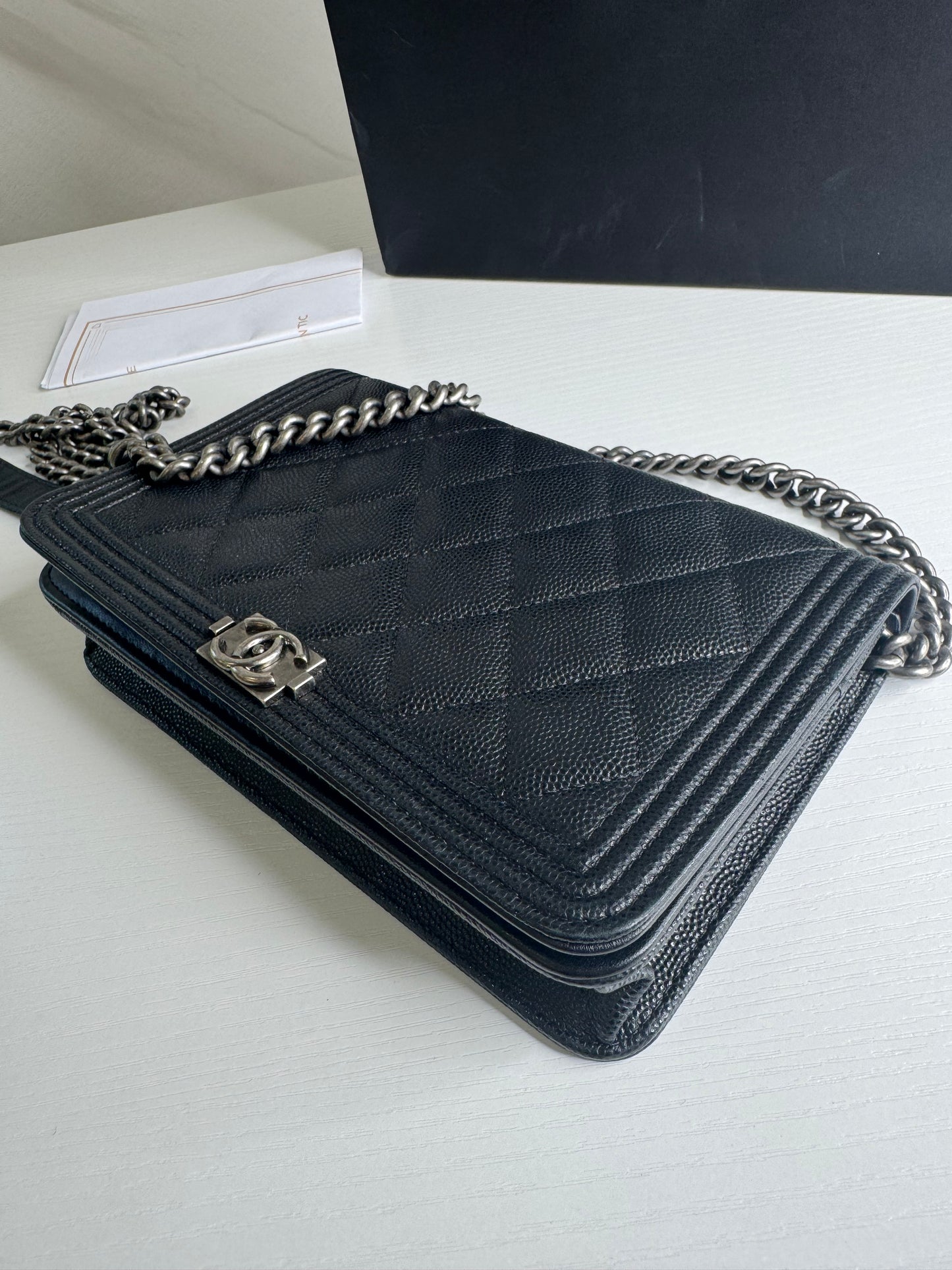 Chanel Caviar Boy WOC