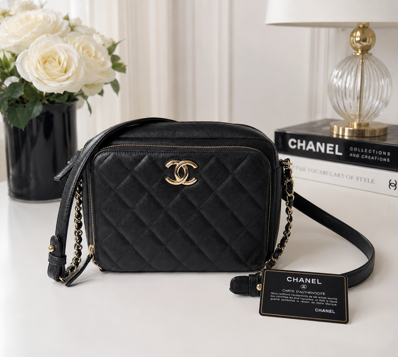 Chanel Caviar Busines Affinity Camera Bag