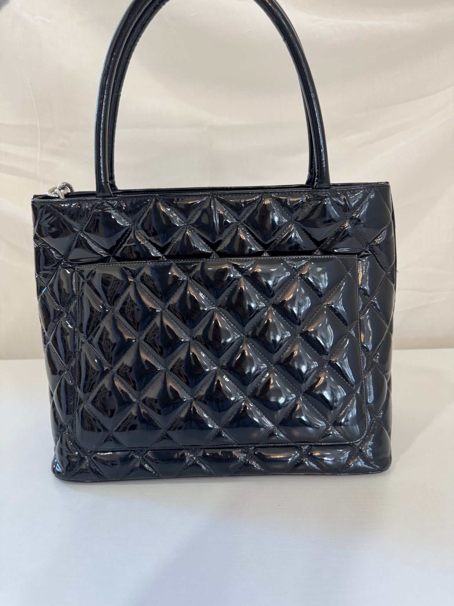 Chanel Medallion Patent Tote