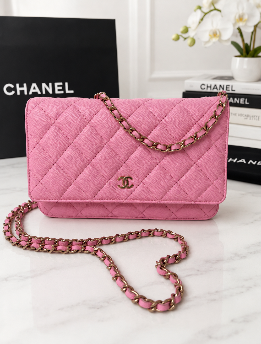 Chanel Caviar WOC Pink