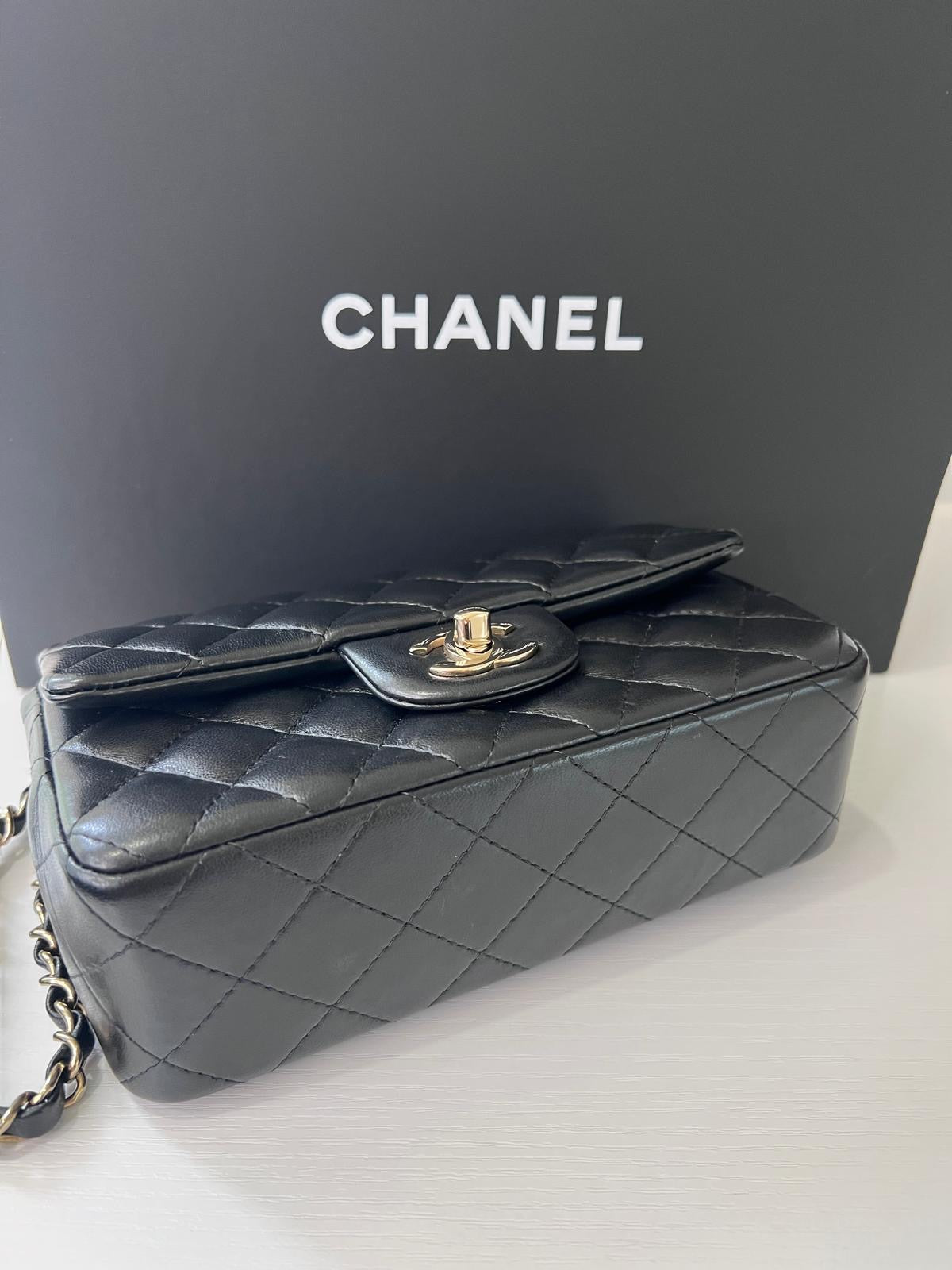 Chanel Mini Flap Lambskin GHW