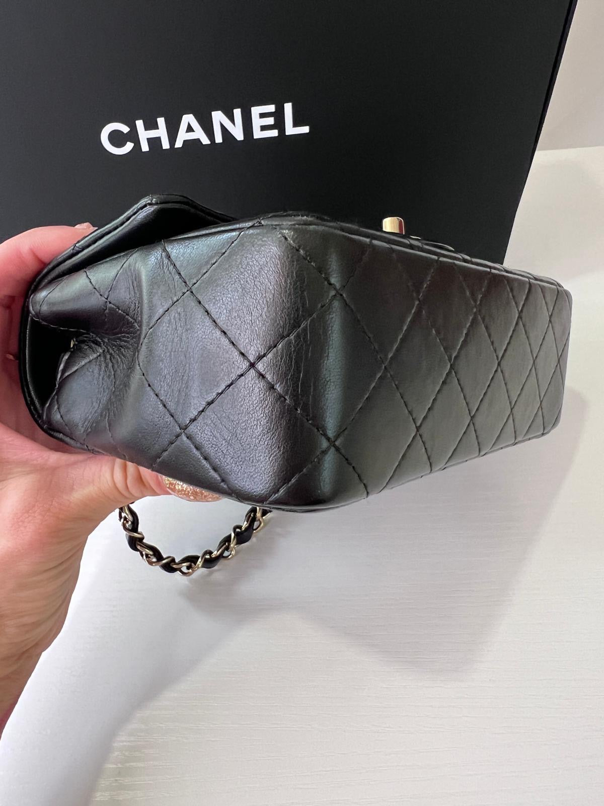Chanel Mini Flap Lambskin GHW