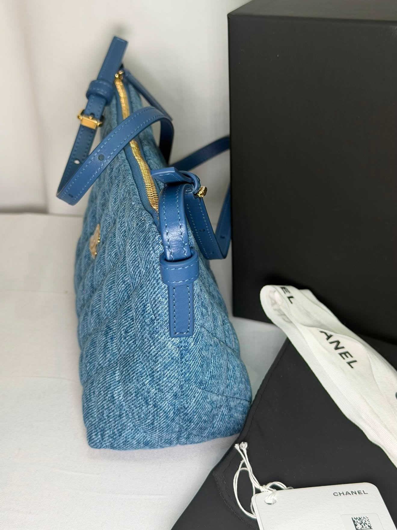 Chanel Denim Clutch with Strap