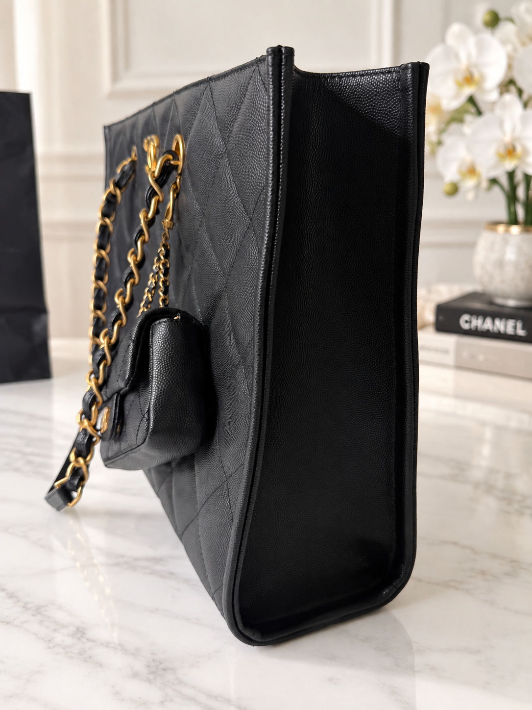 Chanel Caviar 2 in 1 Tote w/ Pouch