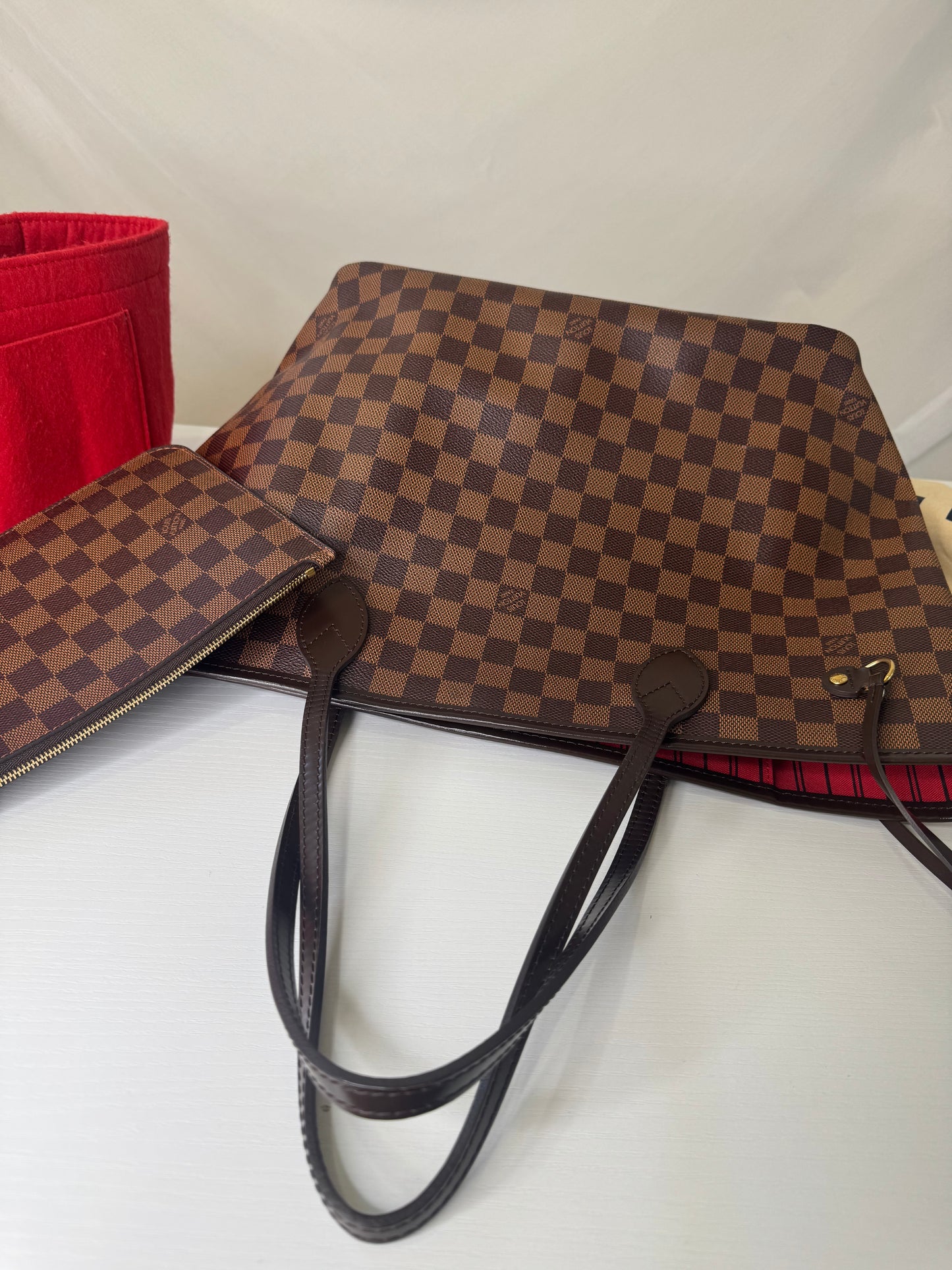Neverfull DE Red with Pouch