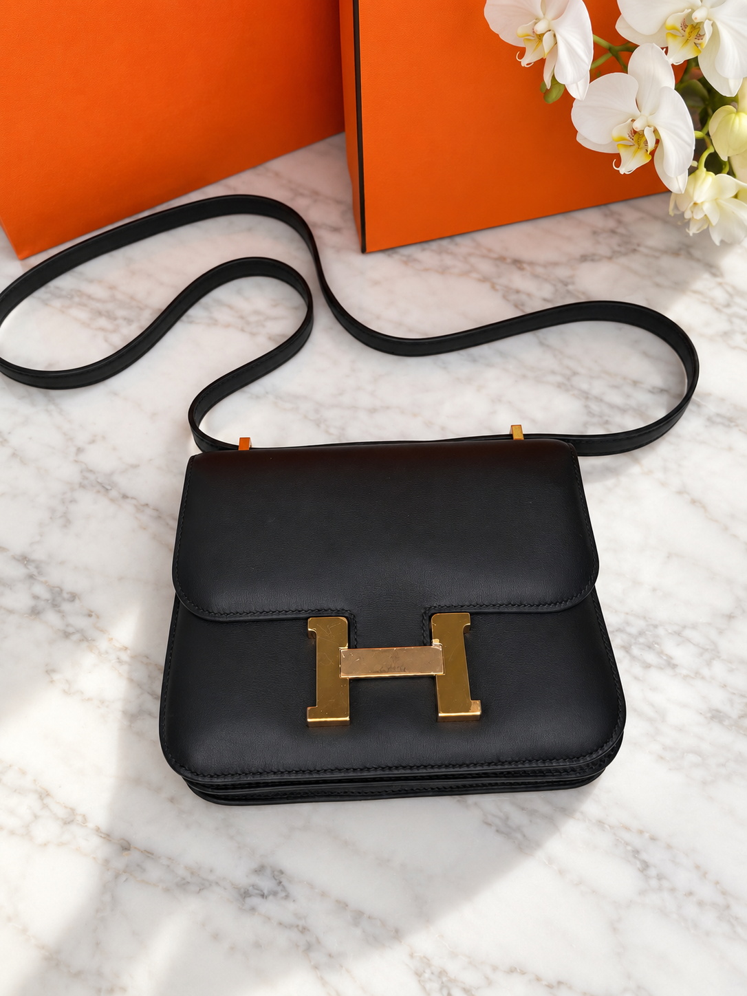 Hermes Swift Constance Mini Black