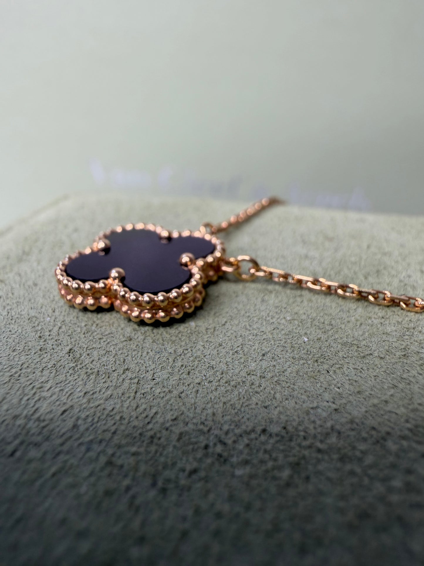 VCA Vintage Onyx Necklace