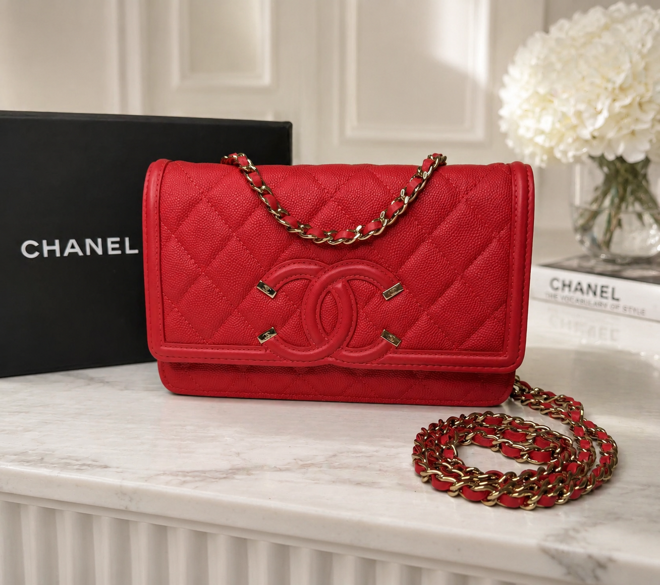Chanel Caviar Filigree WOC