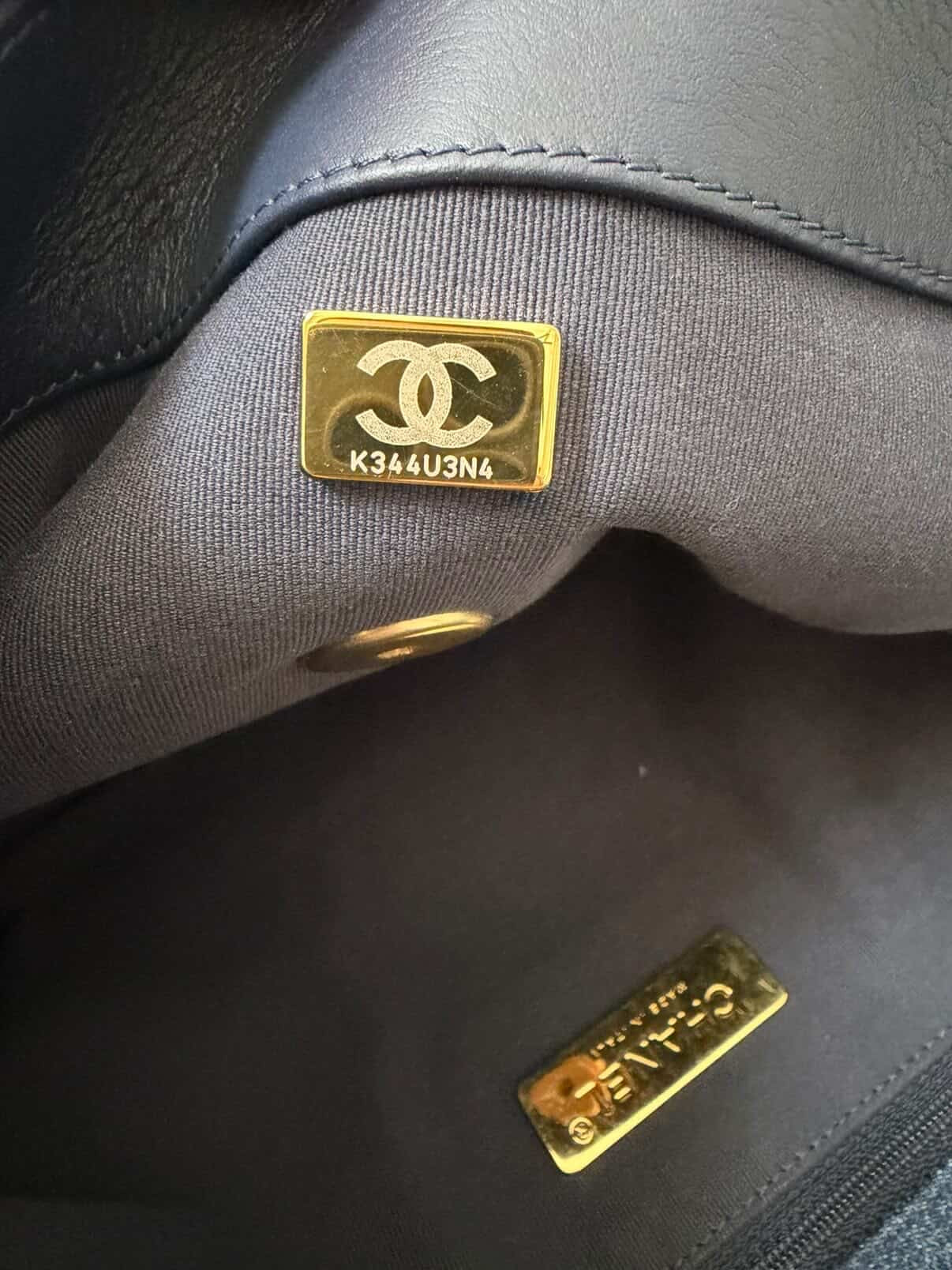 Chanel 19 Large Denim