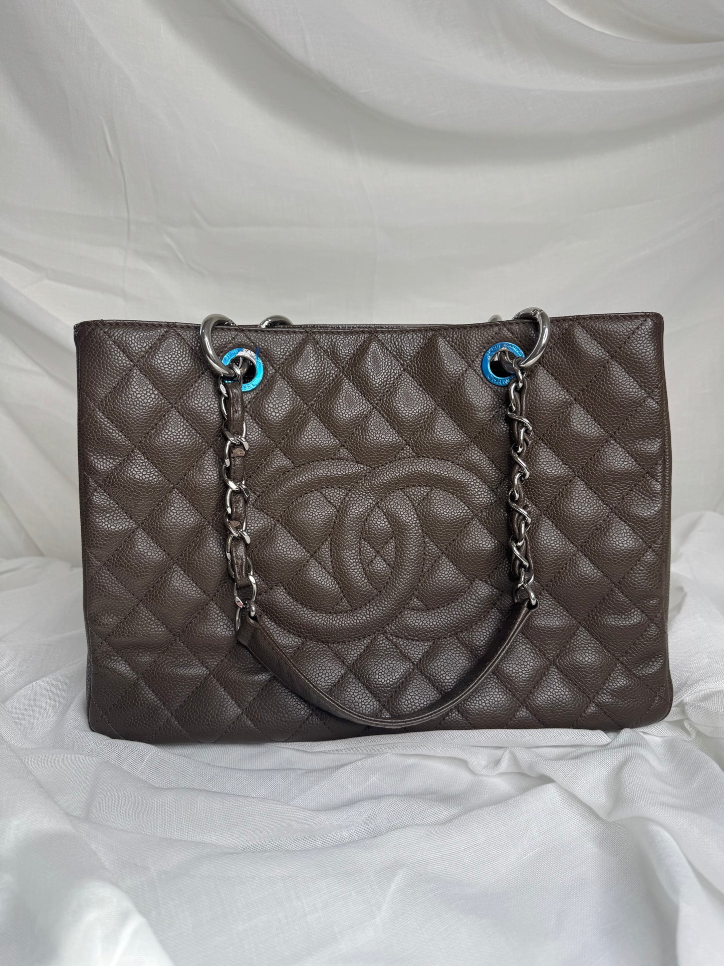 Chanel GST Caviar Taupe (grey/brown) SHW